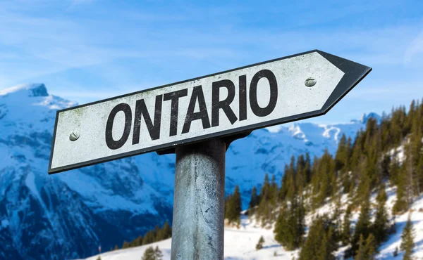 Ontario riktning tecken — Stockfoto