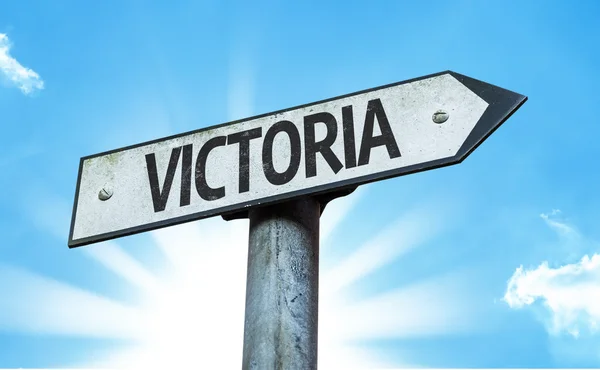 Victoria direction sign — Stock Photo, Image