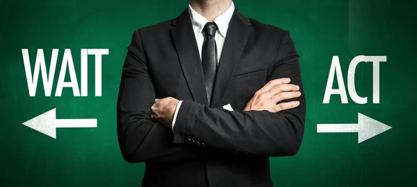 Man in black suit — Stock Photo, Image