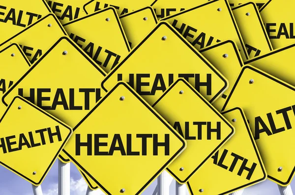 Health written on multiple road sign — Stock Photo, Image