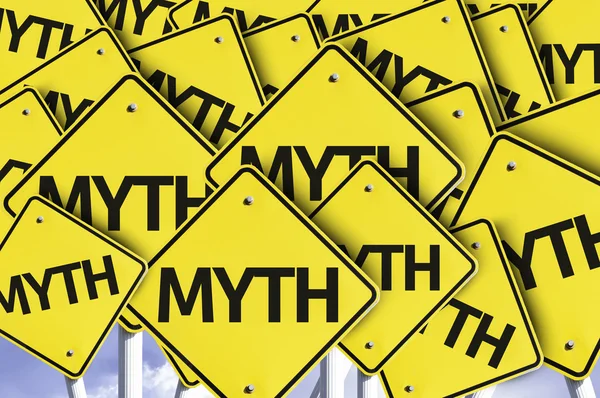 Myth written on multiple road sign — Stock Photo, Image