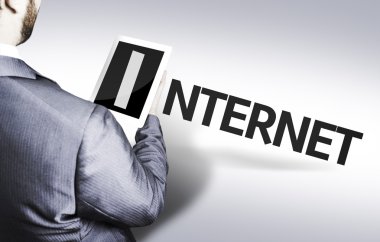 iş adamı ile metni bir kavram resmi internet