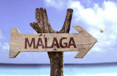 Malaga ahşap işareti