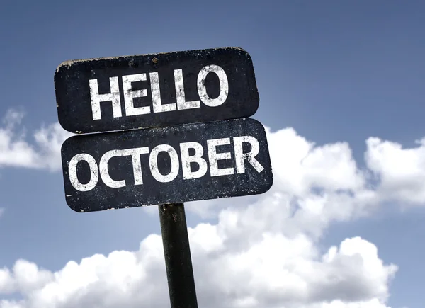 Hola signo de octubre — Foto de Stock