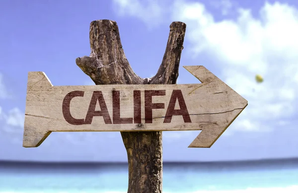 Califa wooden sign — Stock Photo, Image