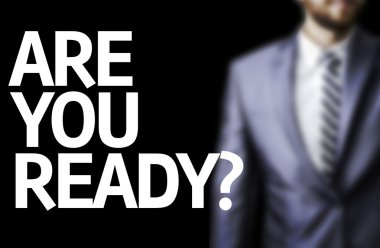 Hazır mısın? bir tahtada yazılı