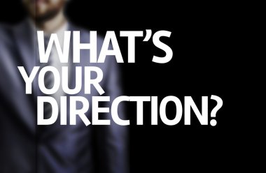 Yönünüzü nedir? bir tahtada yazılı