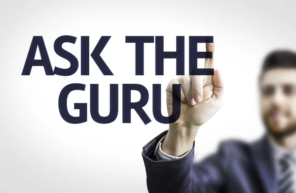 Businessman Ask the Guru — Stock Photo, Image