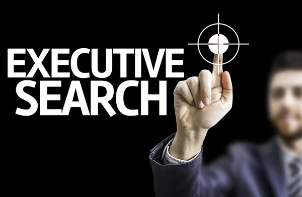 Černá deska s textem: Executive Search — Stock fotografie
