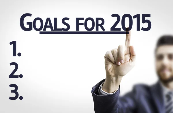 Board with text: Goals for 2015 — Stock Photo, Image