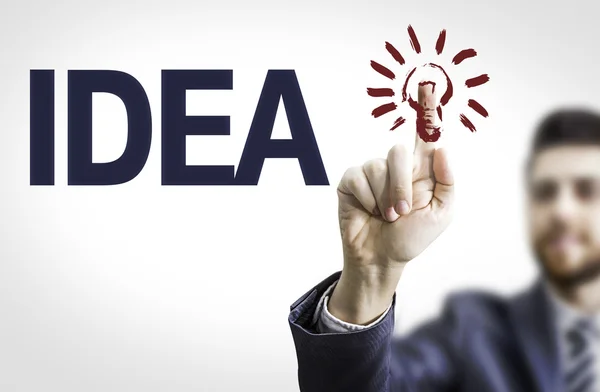 Board with text: Idea — Stock Photo, Image