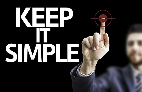 Board with text: Keep It Simple — Stock Photo, Image