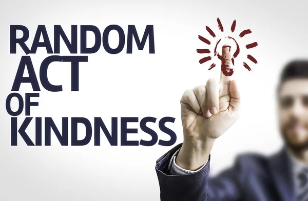 Business man pointing the text: Random Act of Kindness — Stock Photo, Image