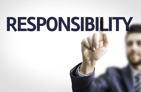 Board with text: Responsibility — Stock Photo, Image