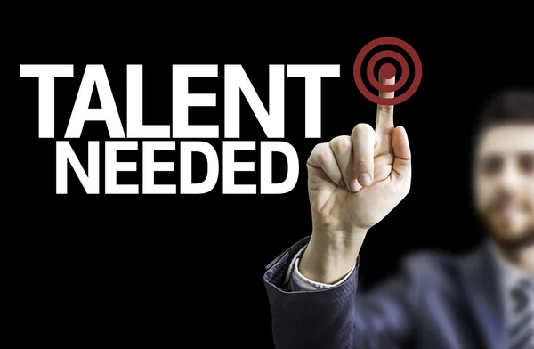 Board with text: Talent Needed — Stock Photo, Image