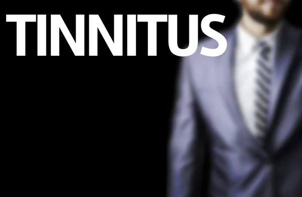 Tinnitus escrito em uma placa — Fotografia de Stock