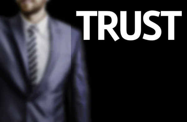 Confiança escrita em um quadro — Fotografia de Stock