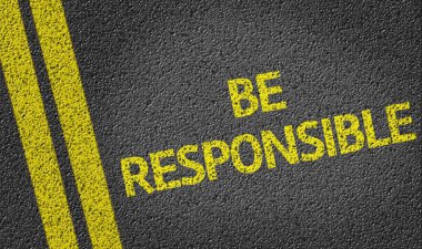 Be Responsible written clipart