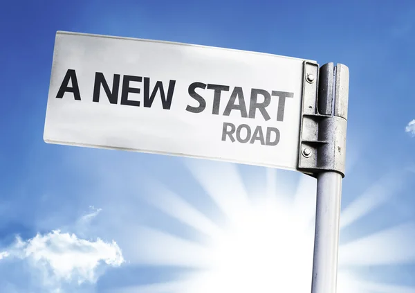 A New Start road sign — Stock Photo, Image