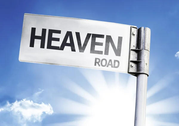 Heaven on the road sign