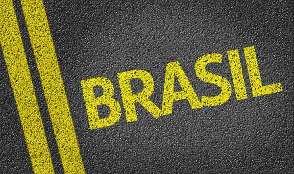 Írásbeli úton Brasil — Stock Fotó