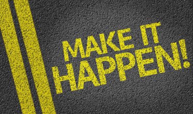 Her şeyi ayarla! yolda yazılı