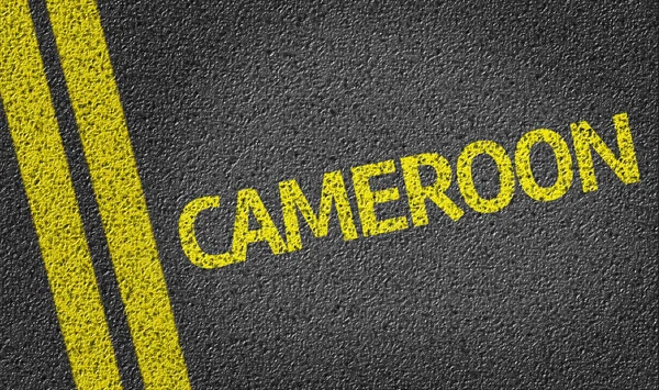 Cameroun écrit sur la route — Photo