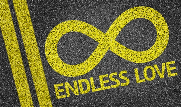 Endless Love written on the road — Stock Photo, Image