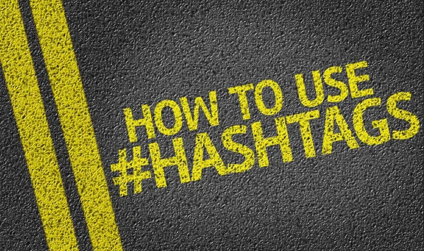 Wie man Hashtags verwendet — Stockfoto