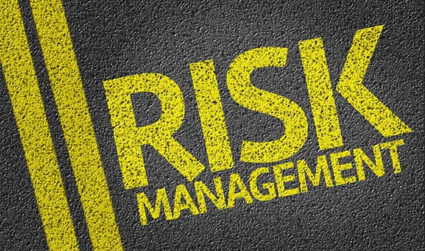 Risk Management written on the road — Stock Photo, Image