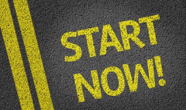 Şimdi yolda yazılı Başlat