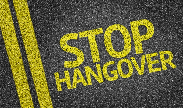 Yolda yazılı Hangover durdurmak — Stok fotoğraf