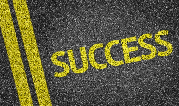 Success written on the road — Stock Photo, Image