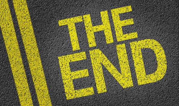 The end written on the road