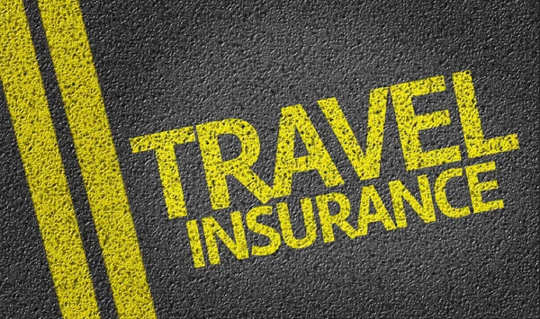 Travel Insurance written on the road — Stock Photo, Image