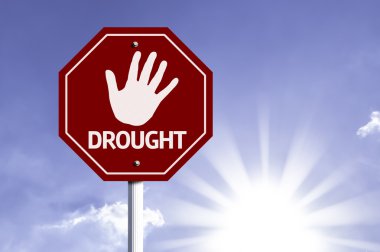 Kuraklık kırmızı işaret durdurmak