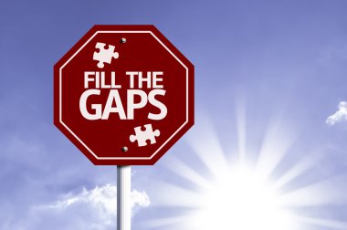 Fill the Gaps red sign clipart