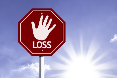Stop Loss red sign clipart