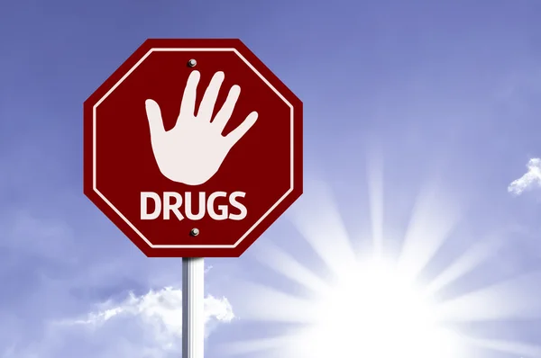 Stop Drugs red sign — Stock Photo, Image