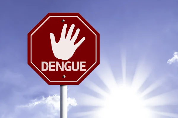 Detener Dengue signo rojo —  Fotos de Stock