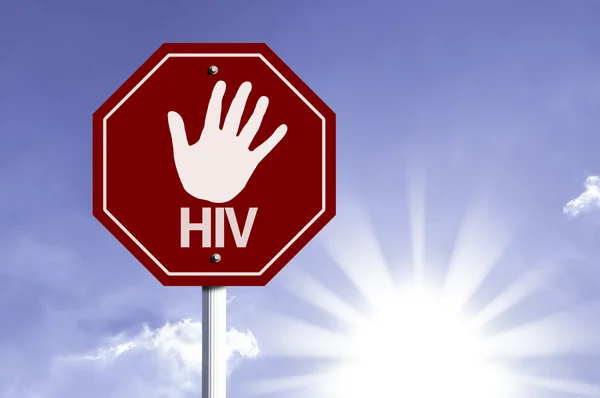 Stop HIV red — Stock Photo, Image