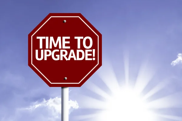 Time to Upgrade red sign — Stock Photo, Image