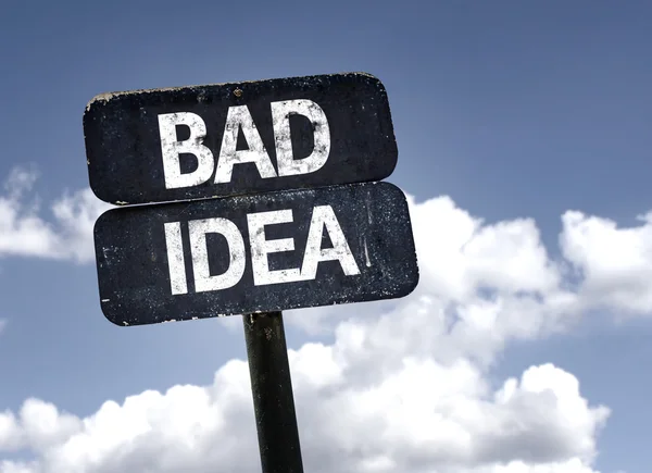 Bad Idea  sign — Stock Photo, Image