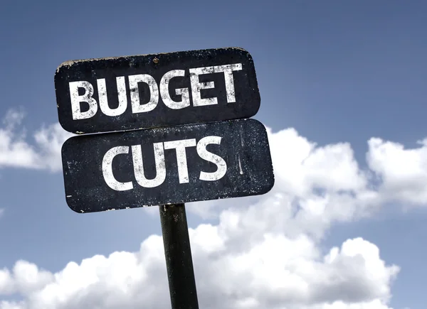 Budget Cuts  sign — Stock Photo, Image