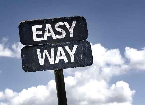 Easy Way sign — Stock Photo, Image