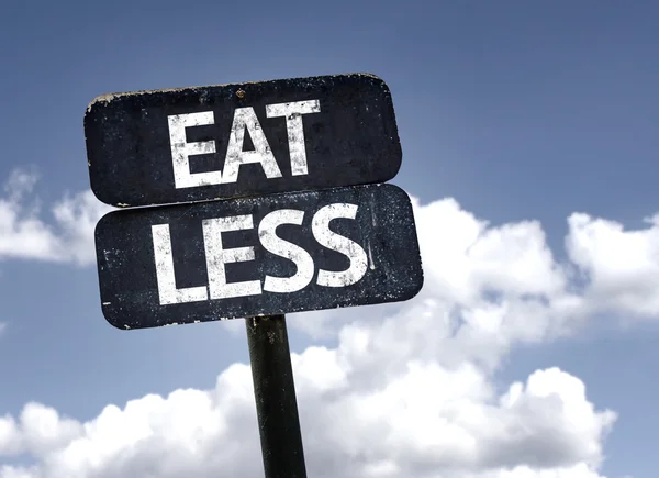 Eat Less sign — Stock Photo, Image