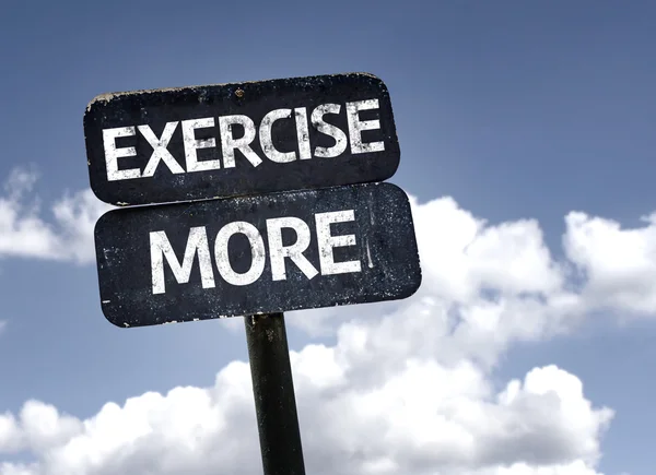 Exercise More sign — Stock Photo, Image