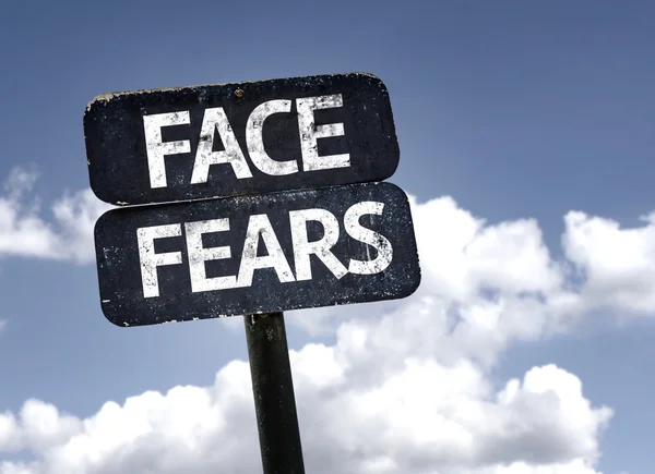 Face Fears segno — Foto Stock