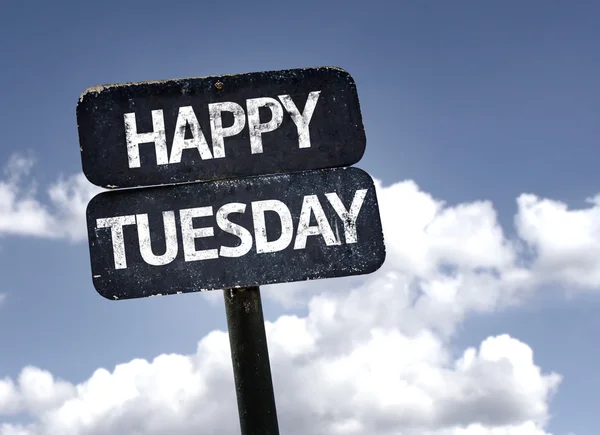 Happy Tuesday sign — Stock Photo, Image