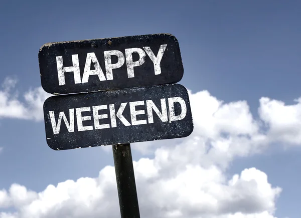 Happy Weekend sign — Stok Foto